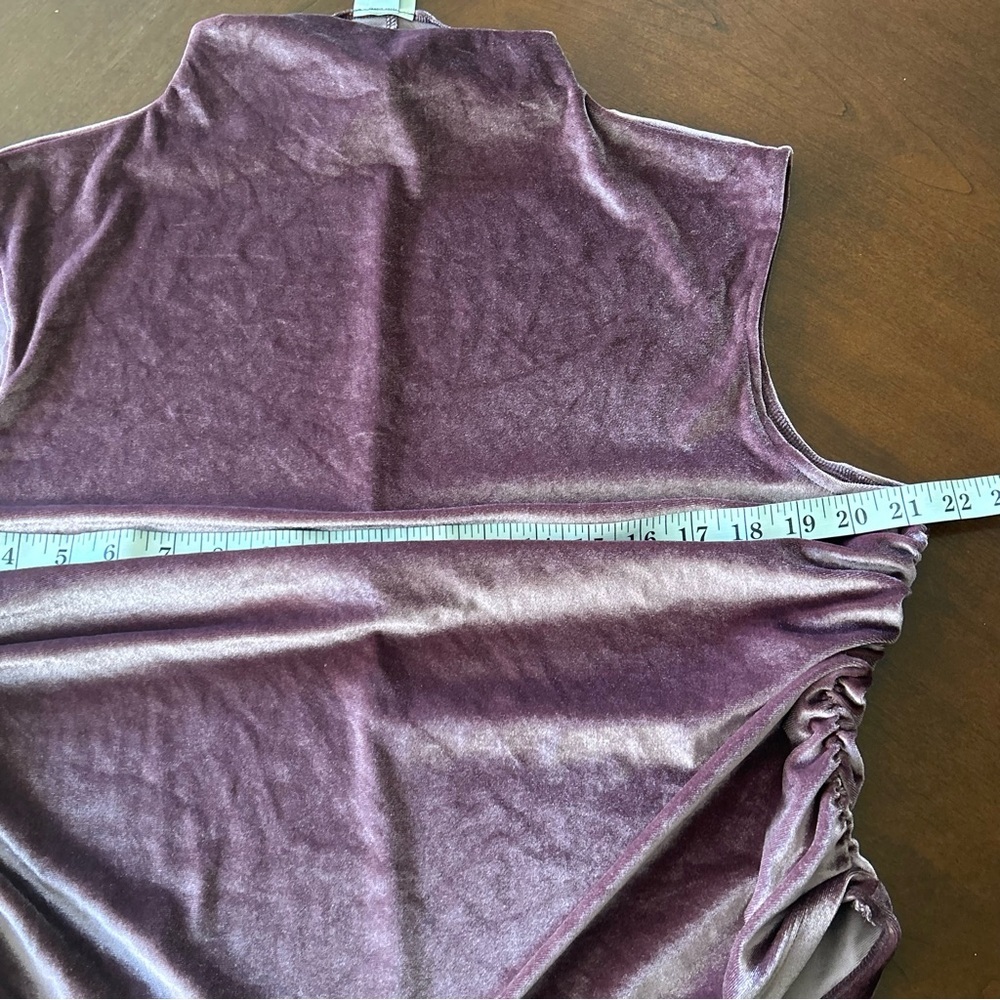 A New Day | Velvet Sleeveless Top in Mauve - Picture 7 of 8